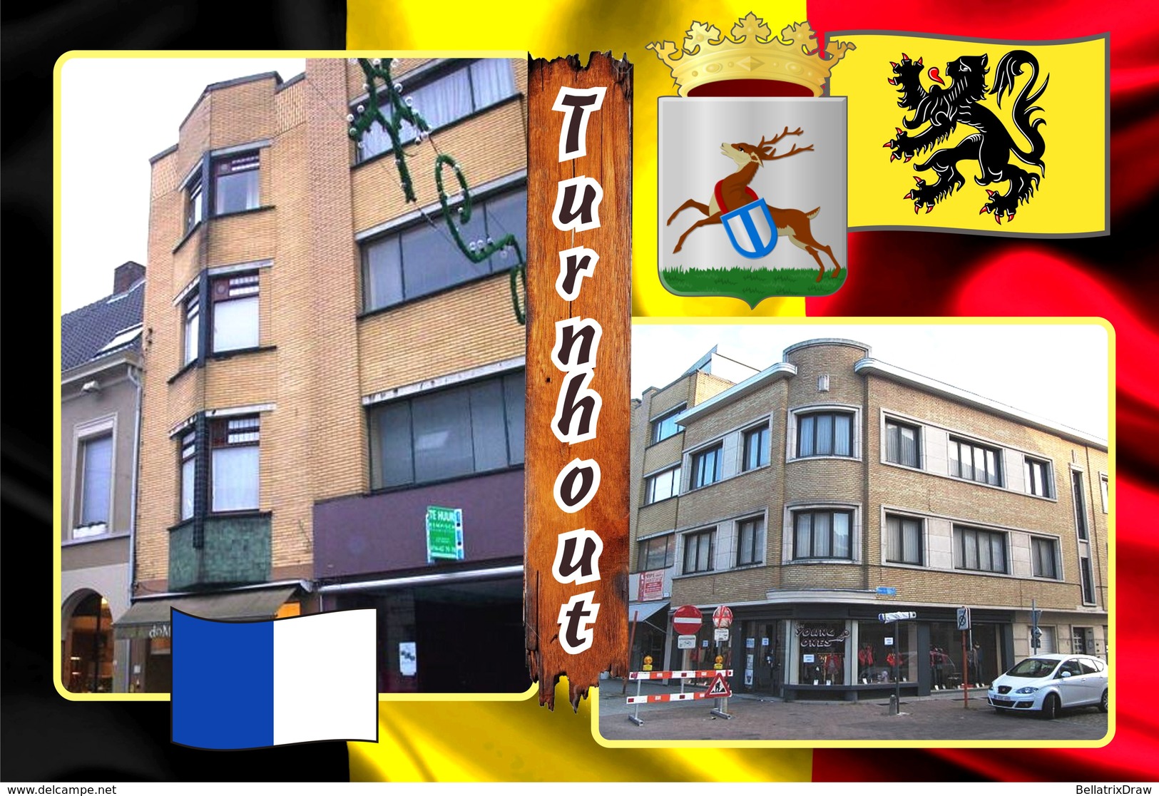 Postcards, REPRODUCTION, Municipalities Of Belgium, Turnhout, Duplex 140 To 187 - Set Of 48 Pcs. - Cartes Géographiques