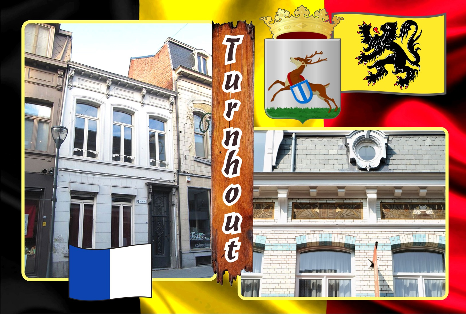 Postcards, REPRODUCTION, Municipalities of Belgium, Turnhout, duplex 140 to 187 - set of 48 pcs.