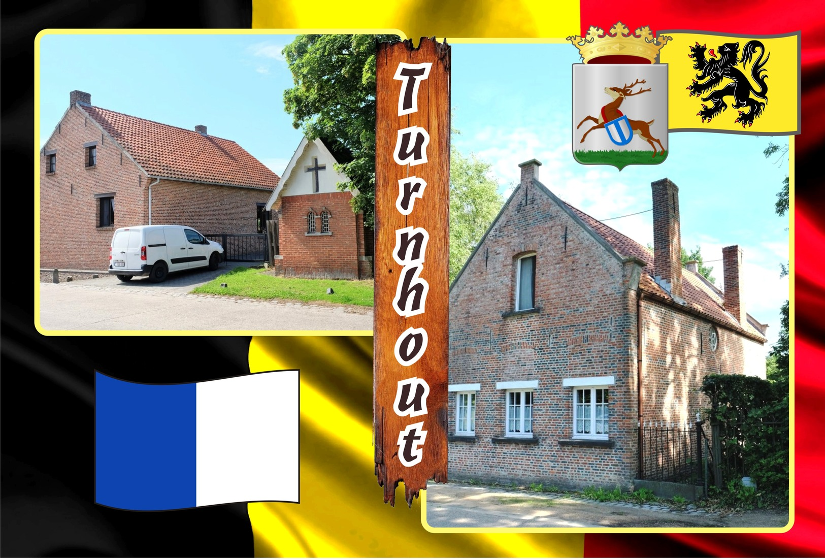 Postcards, REPRODUCTION, Municipalities of Belgium, Turnhout, duplex 140 to 187 - set of 48 pcs.