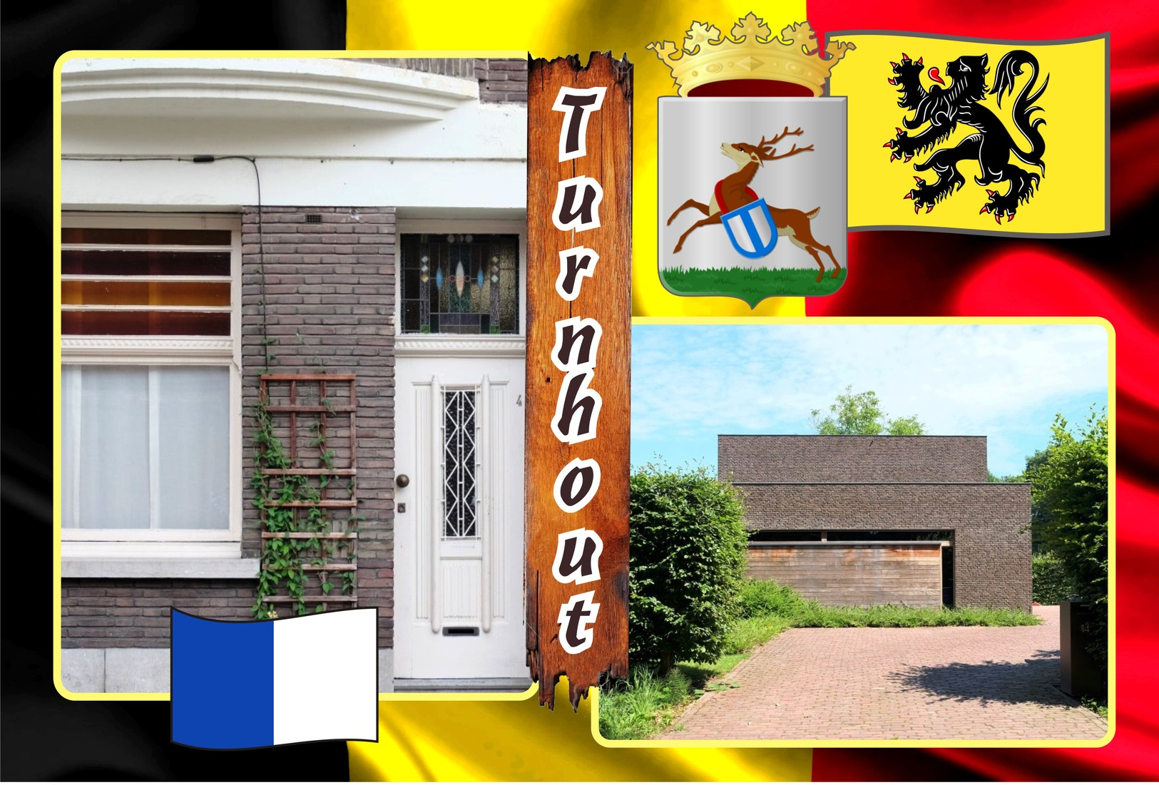 Postcards, REPRODUCTION, Municipalities of Belgium, Turnhout, duplex 140 to 187 - set of 48 pcs.