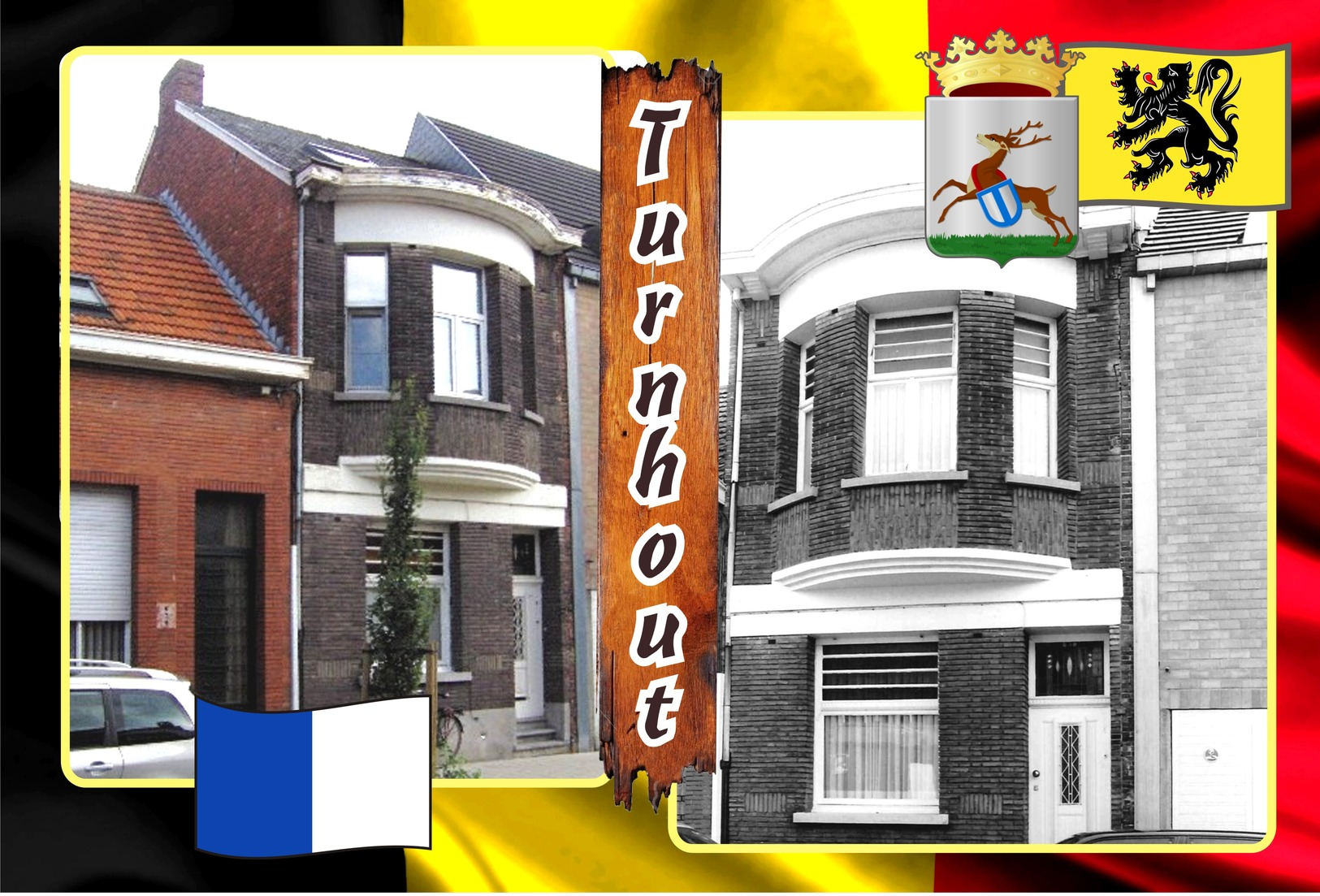 Postcards, REPRODUCTION, Municipalities of Belgium, Turnhout, duplex 140 to 187 - set of 48 pcs.