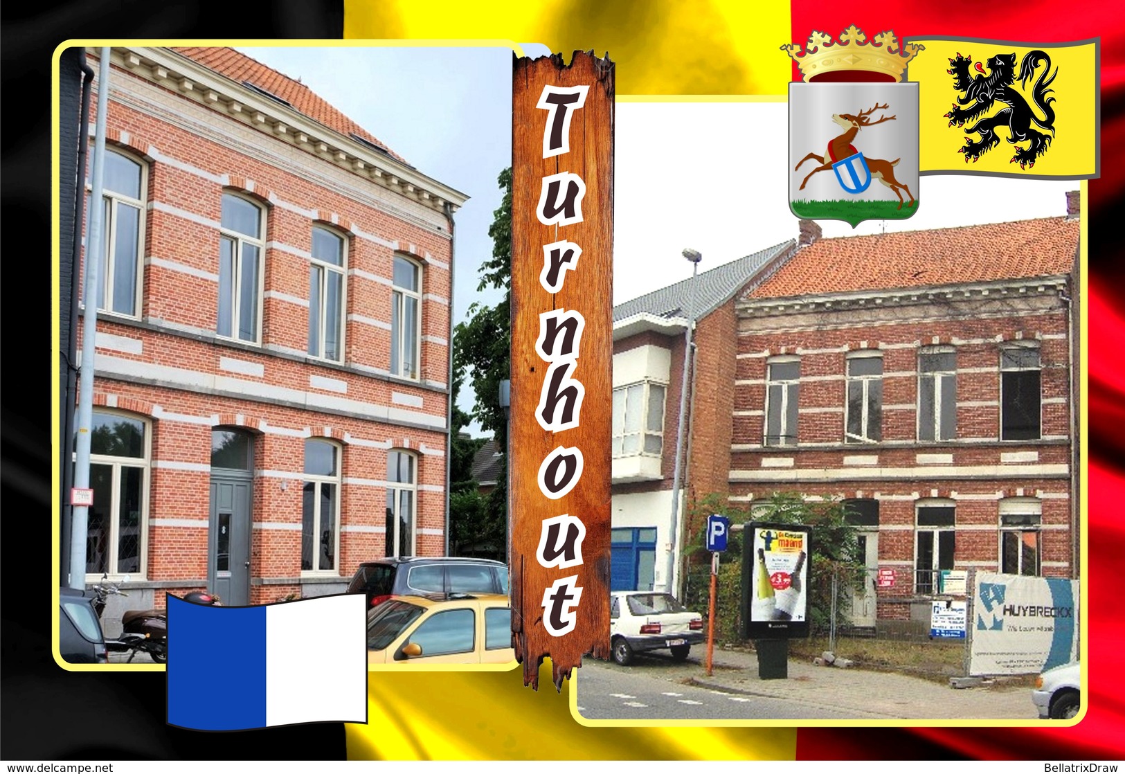 Postcards, REPRODUCTION, Municipalities of Belgium, Turnhout, duplex 140 to 187 - set of 48 pcs.