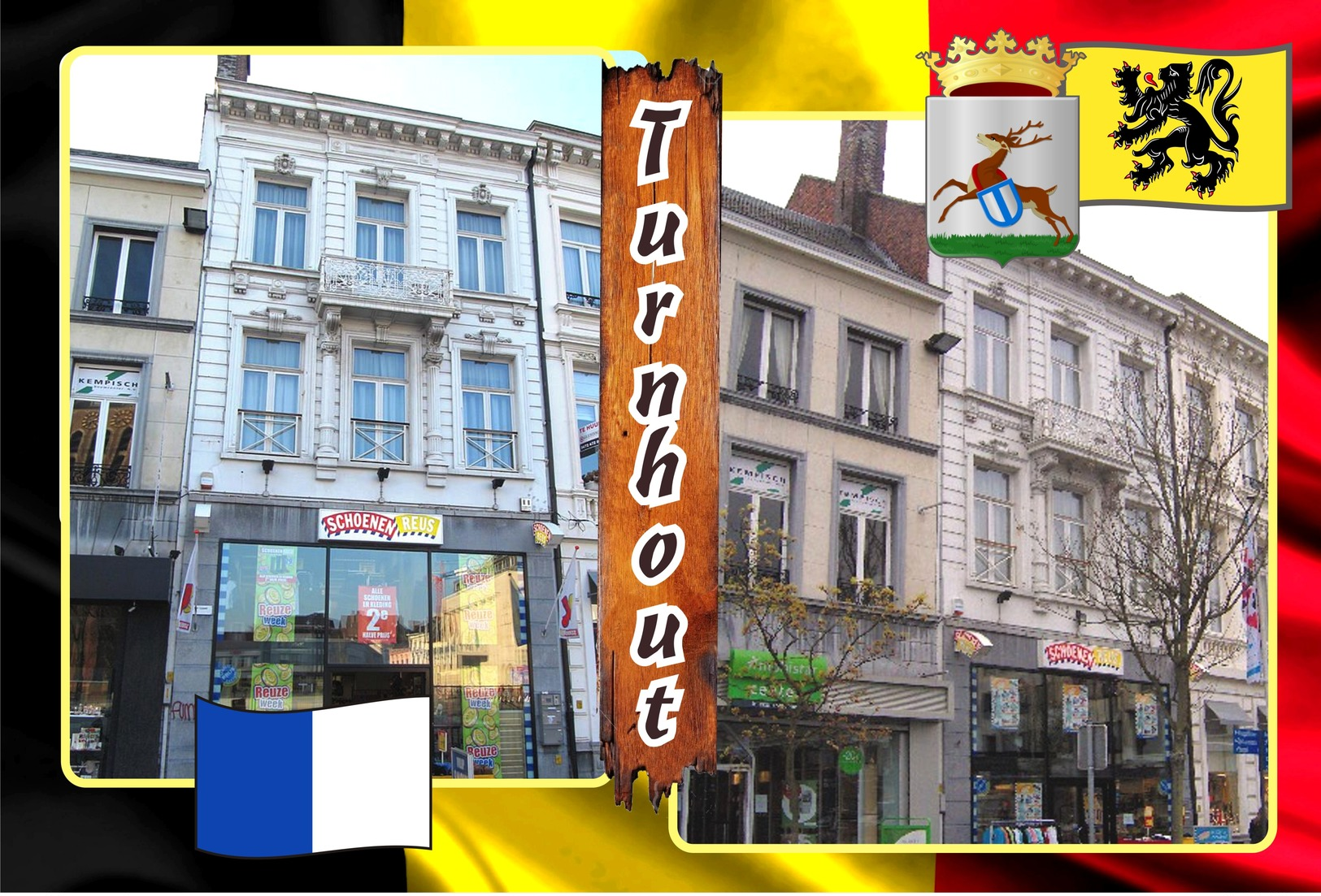 Postcards, REPRODUCTION, Municipalities of Belgium, Turnhout, duplex 140 to 187 - set of 48 pcs.