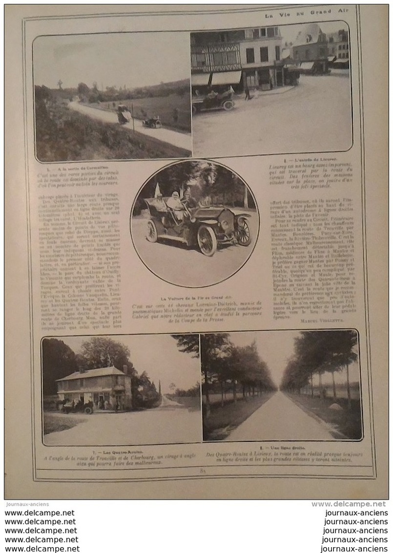 1907 CIRCUIT DES ARDENNES - AUTOMOBILE CRITERIUM DE LA PRESSE ROUEN TROUVILLE - TOUR DE FRANCE - PEKIN PARIS