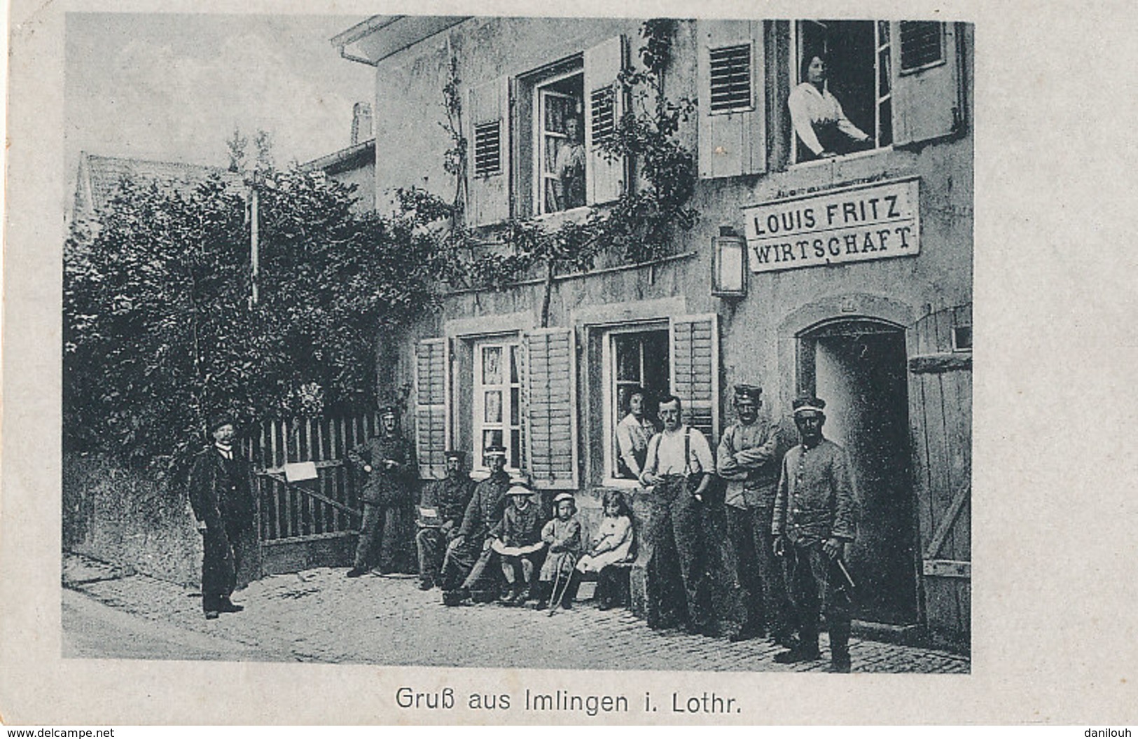 57 // GRUSS AUS IMLINGEN I LOTHR    LOUIS FRITZ   WIRTSCHAFT  ** - Autres & Non Classés