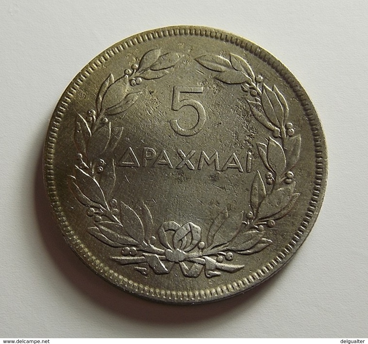 Greece 5 Drachmai 1930 Varnished - Griekenland