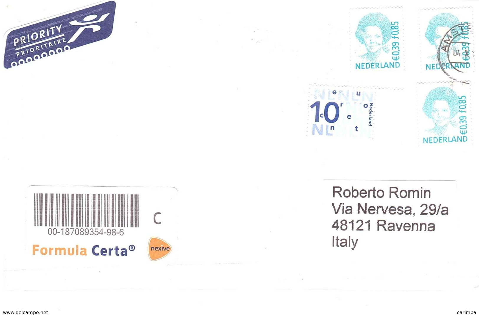 LETTERA X ITALY - Storia Postale