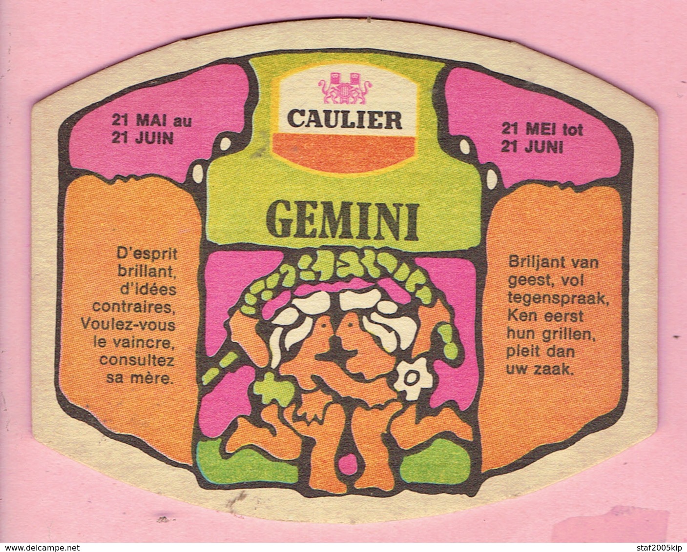 Bierviltjes - CAULIER - Horoscoop - GEMINI - TWEELING - Sous-bocks