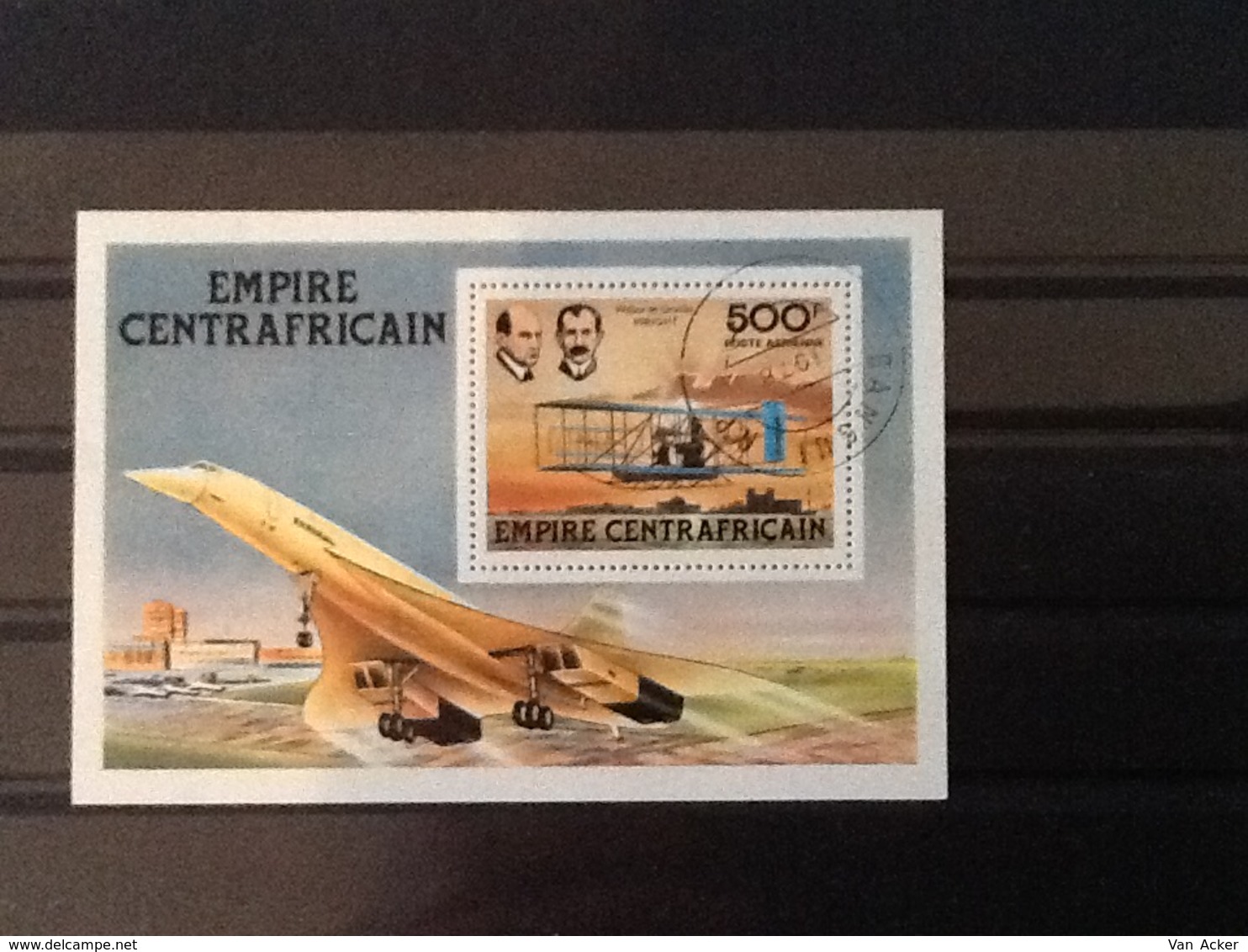 Central African Republic Block Wilbur And Orville Wright. - Centrafricaine (République)