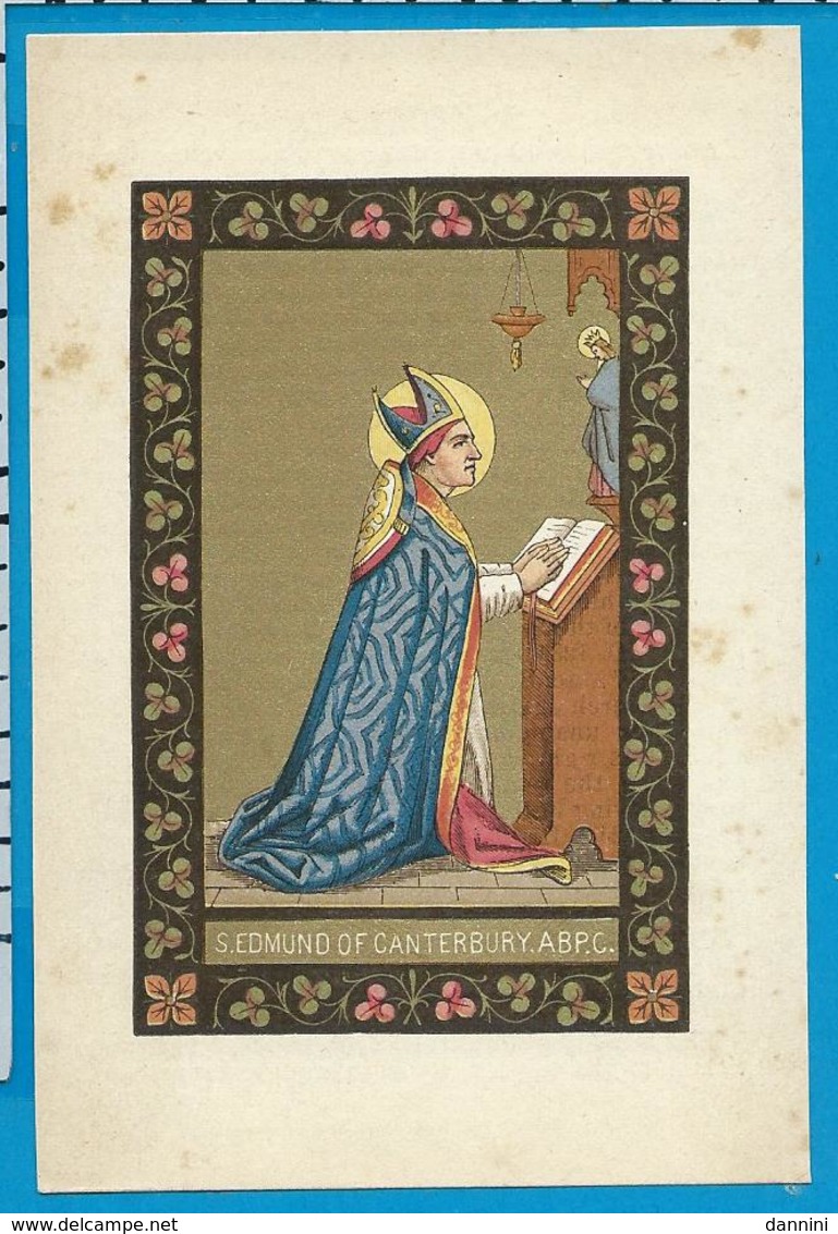 Holycard    St. Edmund Of Canterbury - Images Religieuses