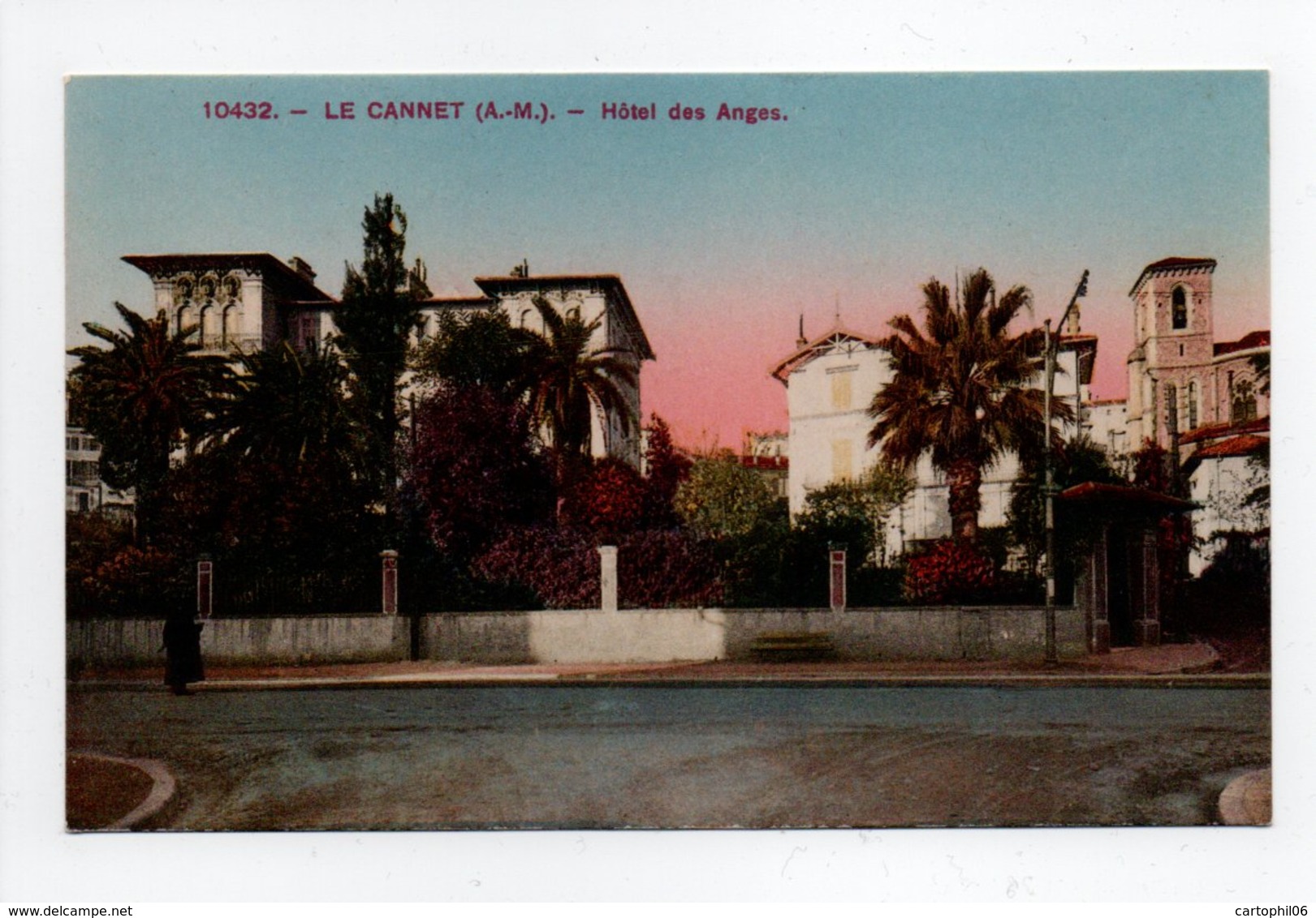 - CPA LE CANNET (06) - Hôtel Des Anges - Edition JACQUEMUS 10432 - - Le Cannet
