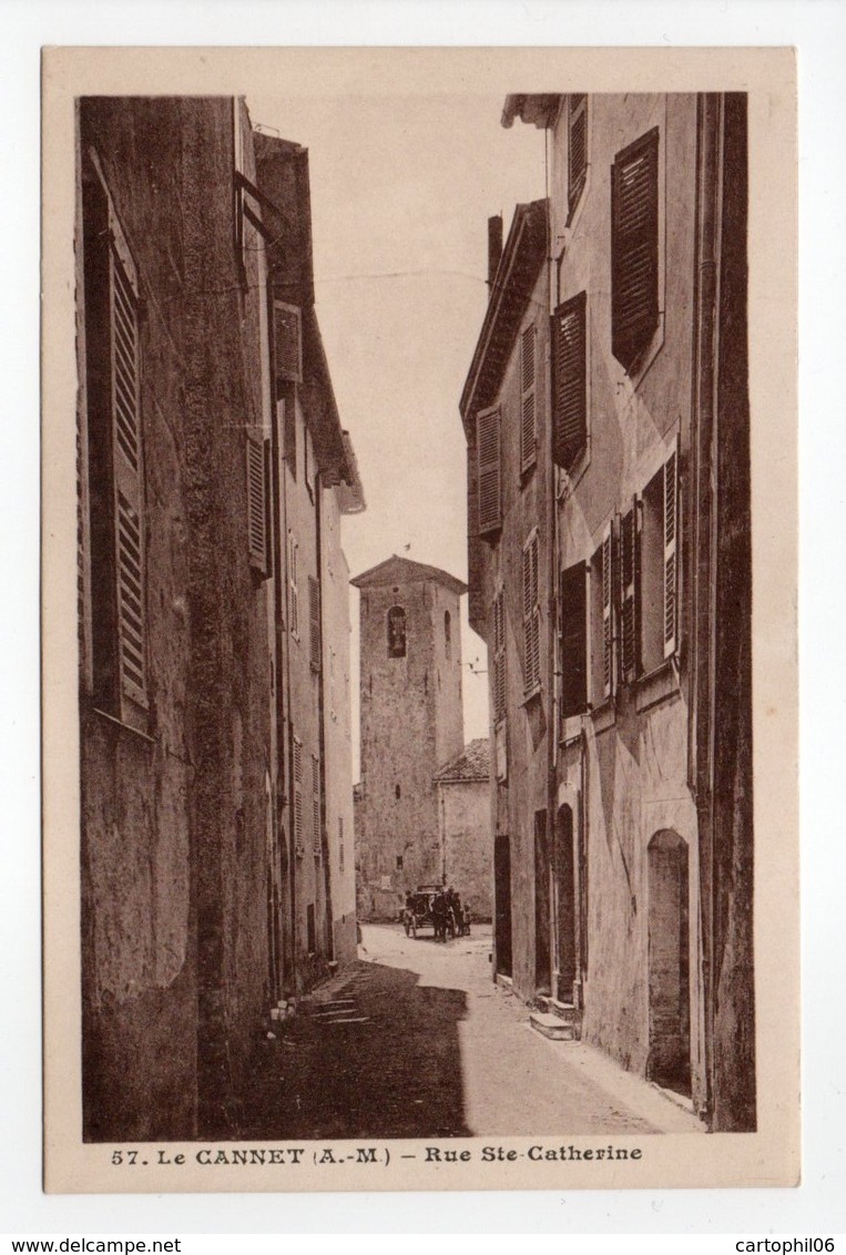 - CPA LE CANNET (06) - Rue Ste-Catherine - Photo-Edition F. Prato N° 57 - - Le Cannet