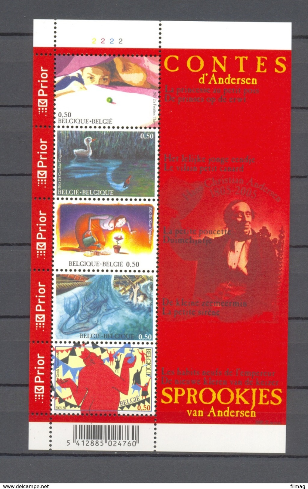 BLOK 125 SPROOKJES  POSTFRIS** 2005 - 1961-2001