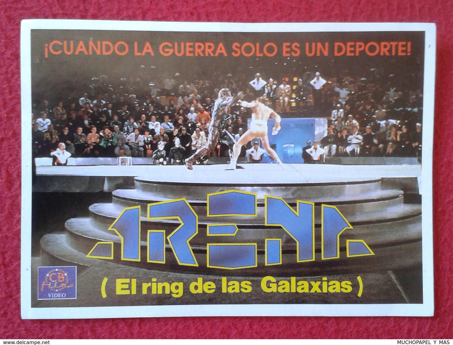 SPAIN PEGATINA ADHESIVO STICKER PELÍCULA FILM ARENA EL RING DE LAS GALAXIAS CUANDO LA GUERRA SÓLO ES UN DEPORTE VER FOTO - Pegatinas