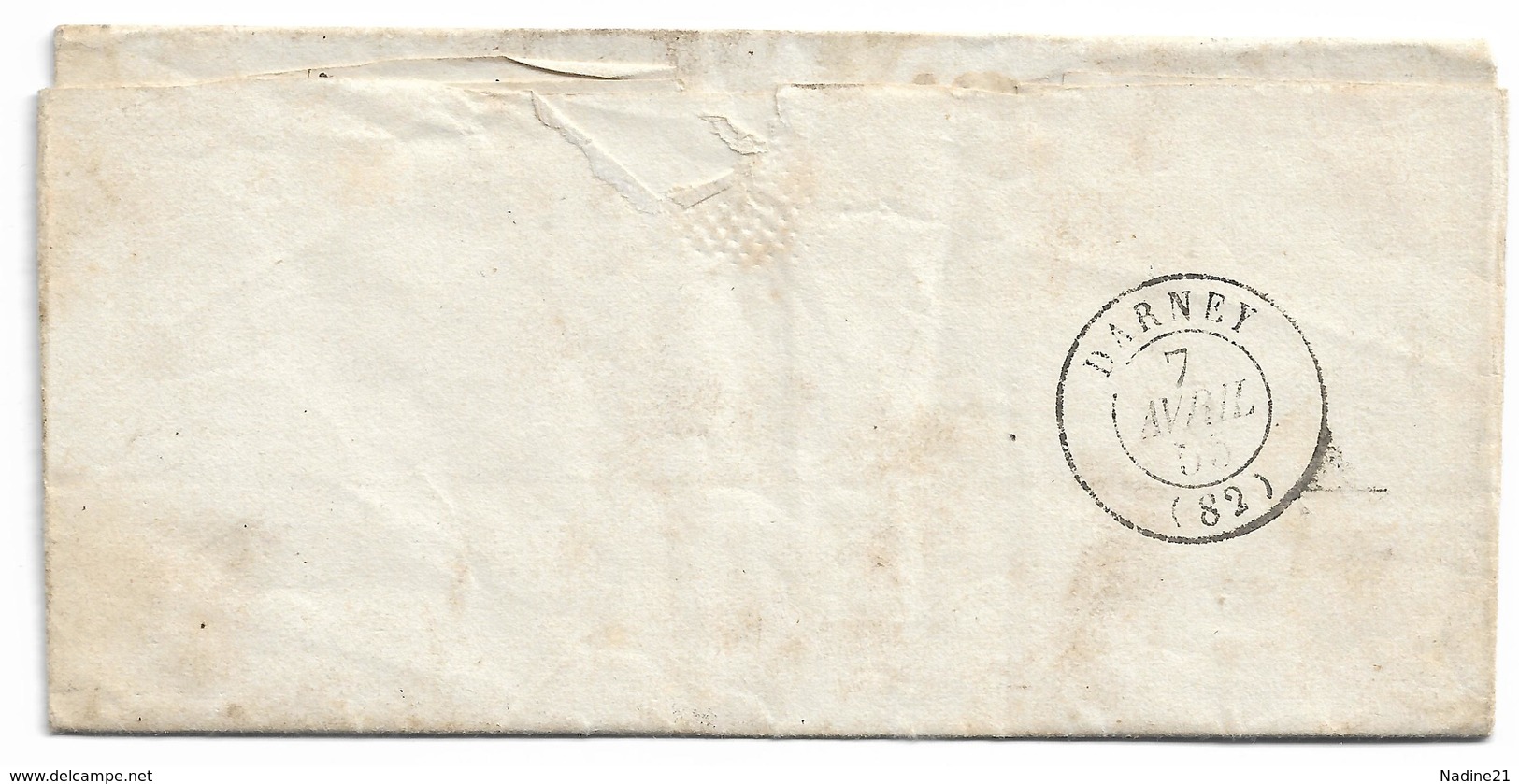 014. LAC Timbre N°14 Bleu Laiteux - Càd Epinal (VOSGES) - 1855 - 1849-1876: Période Classique