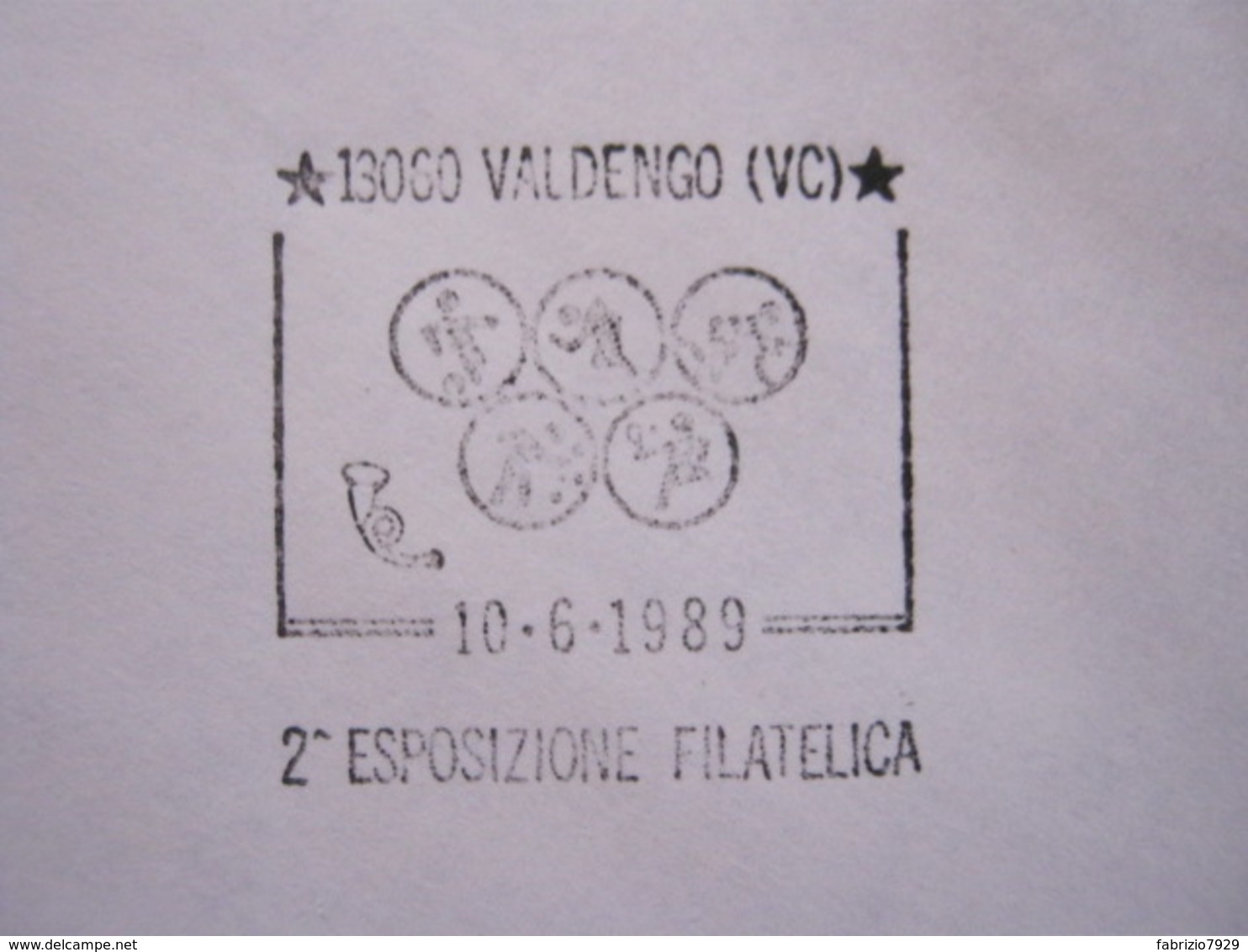 A.08 ITALIA ANNULLO - 1989 VALDENGO VERCELLI BIELLA ESPOSIZIONE FILATELICA SPORT CALCIO ATLETICA CICLISMO BOCCE TENNIS - Wielrennen