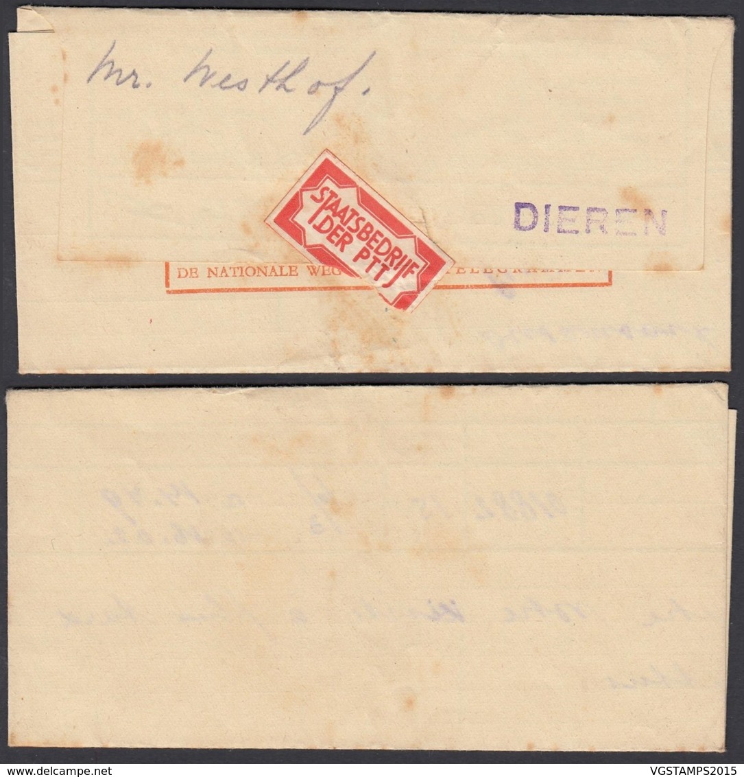 Pays-Bas 1952 - Télégramme  (6G) DC1920 - Telegraph
