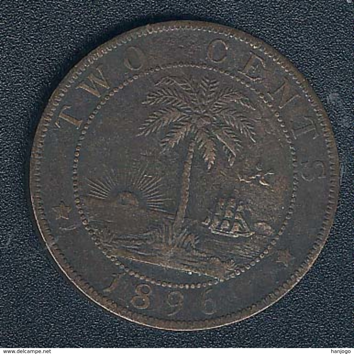 Liberia, 2 Cents 1896 - Liberia