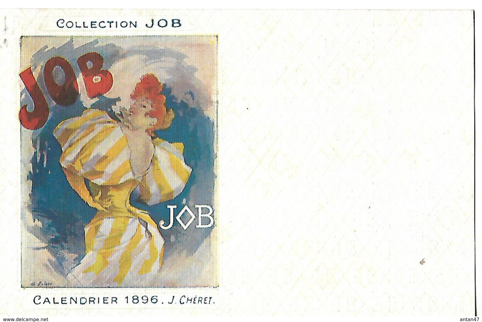 Calendrier (14 X 9 Cm) Collection JOB / 1896 / J. CHERET - Petit Format : 1901-20