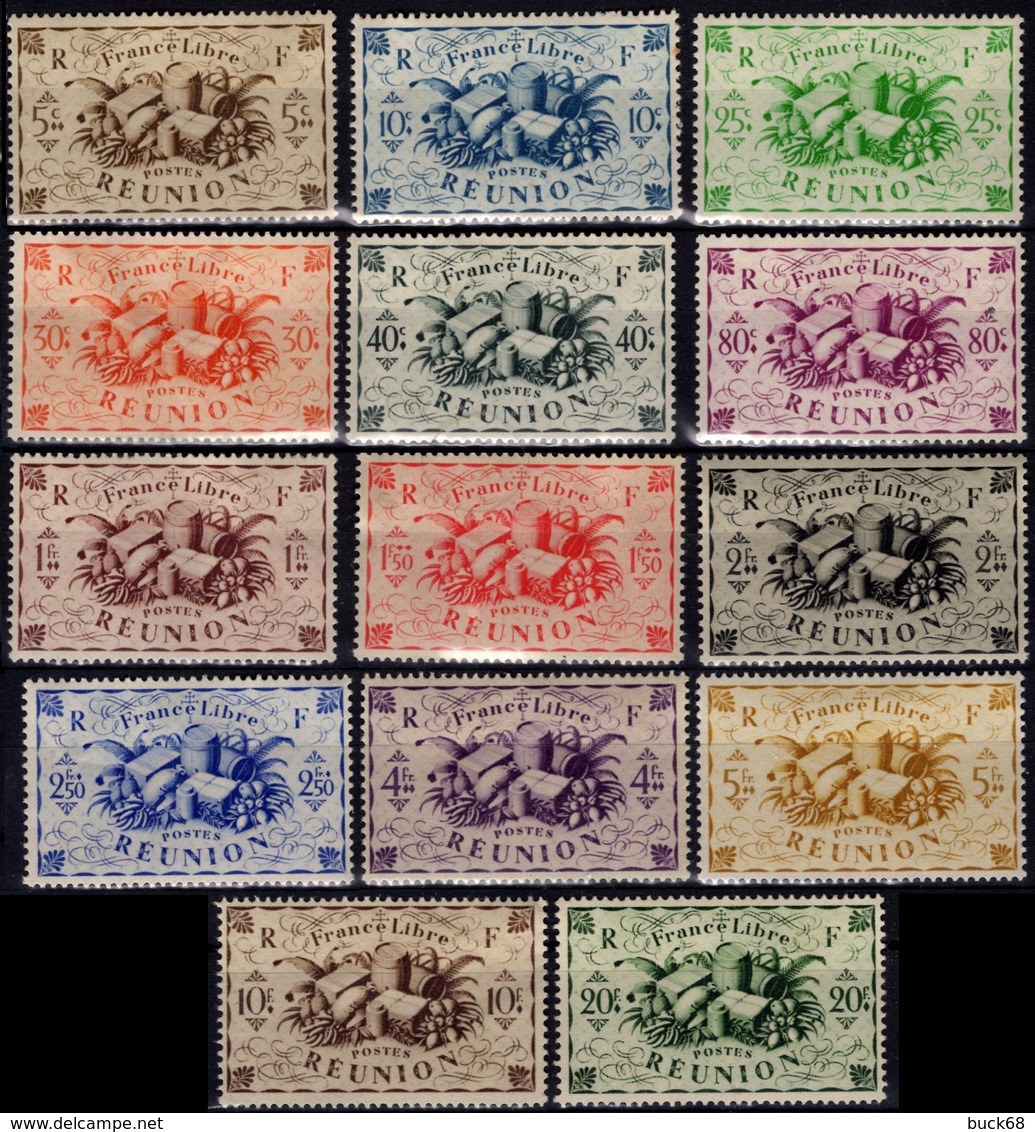 REUNION 233 à 246 * MH Fruits Et Produits De La Réunion (CV 9,50 €) - Unused Stamps