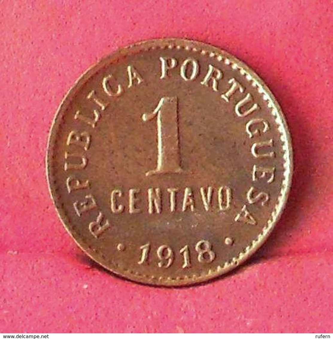 PORTUGAL 1 CENTAVOS 1918 -    KM# 565 - (Nº27595) - Portugal