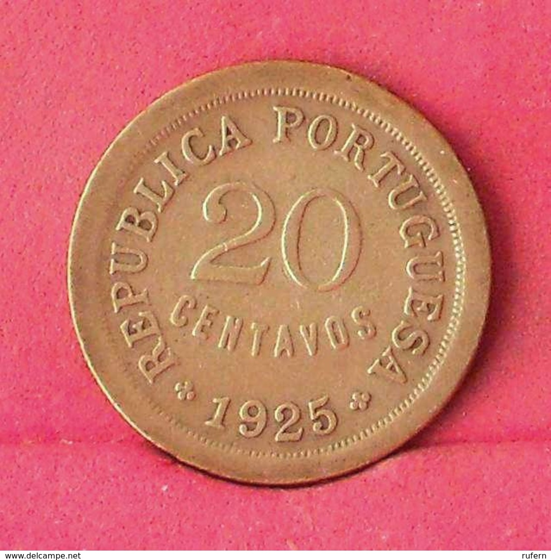 PORTUGAL 20 CENTAVOS 1925 -    KM# 574 - (Nº27597) - Portugal