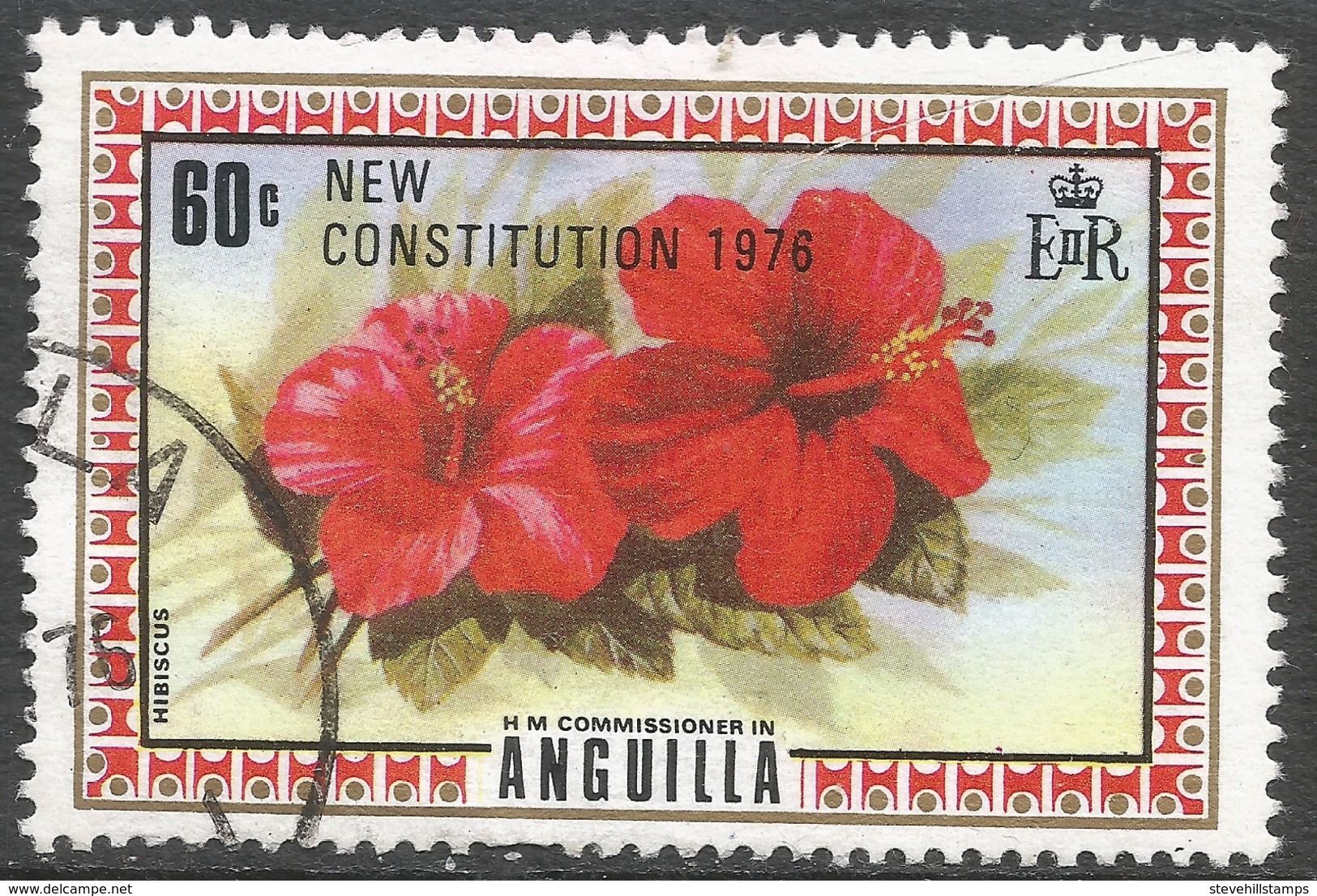 Anguilla. 1976 New Constitution. 60c Used. SG 236 - Anguilla (1968-...)