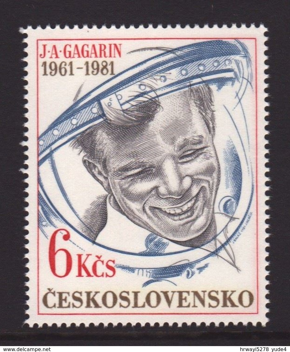 Chechoslovakia 1981, Space, Minr 2611, MNH. - Unused Stamps
