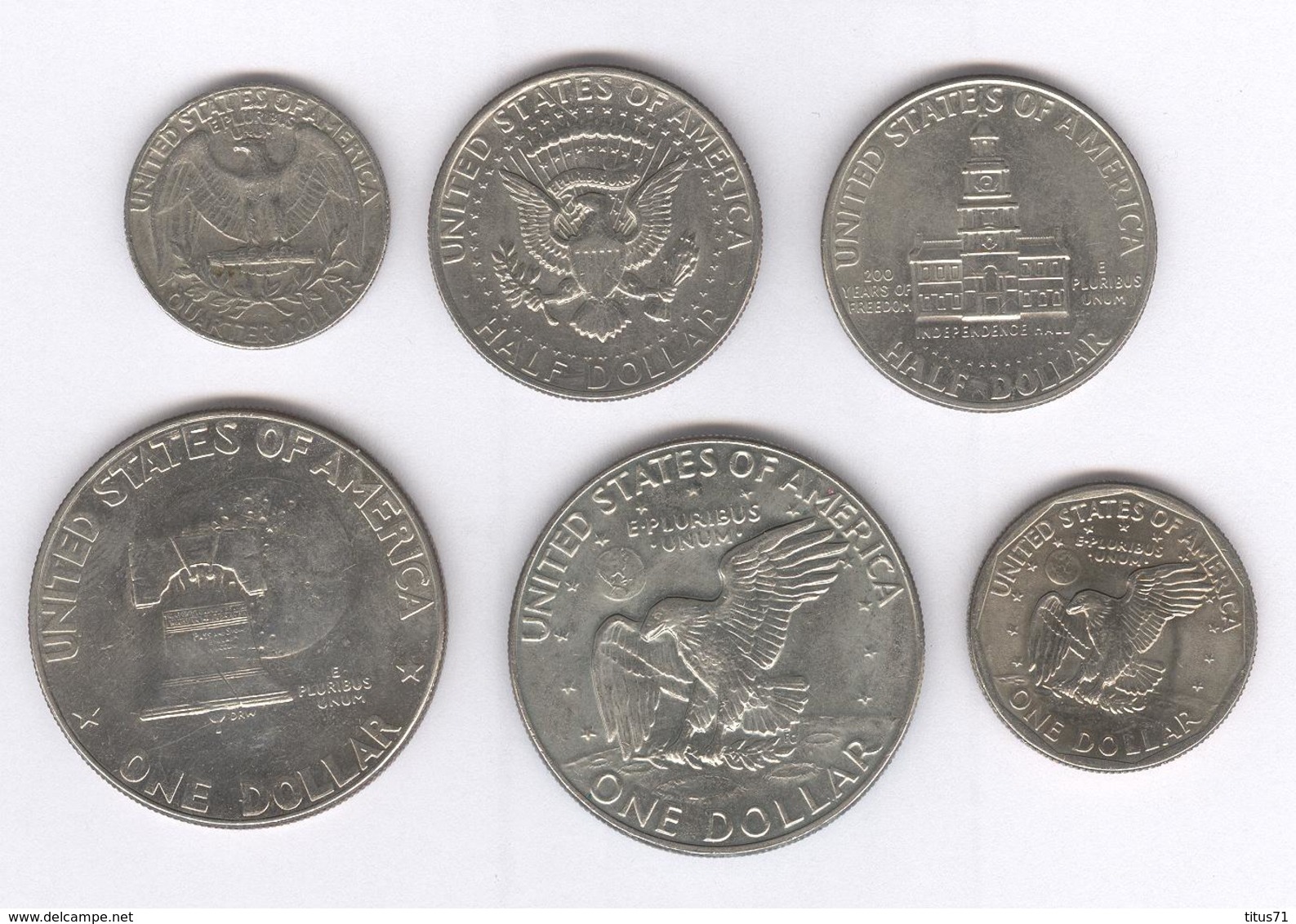 Lot De 6 Monnaies Etas-Unis / United States TTB à Sup - Autres & Non Classés