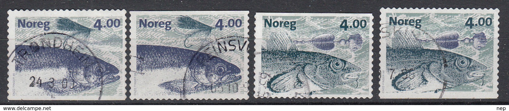 NOORWEGEN - Michel - 1999 - Nr 1301/02 Do/Du - Gest/Obl/Us - Oblitérés