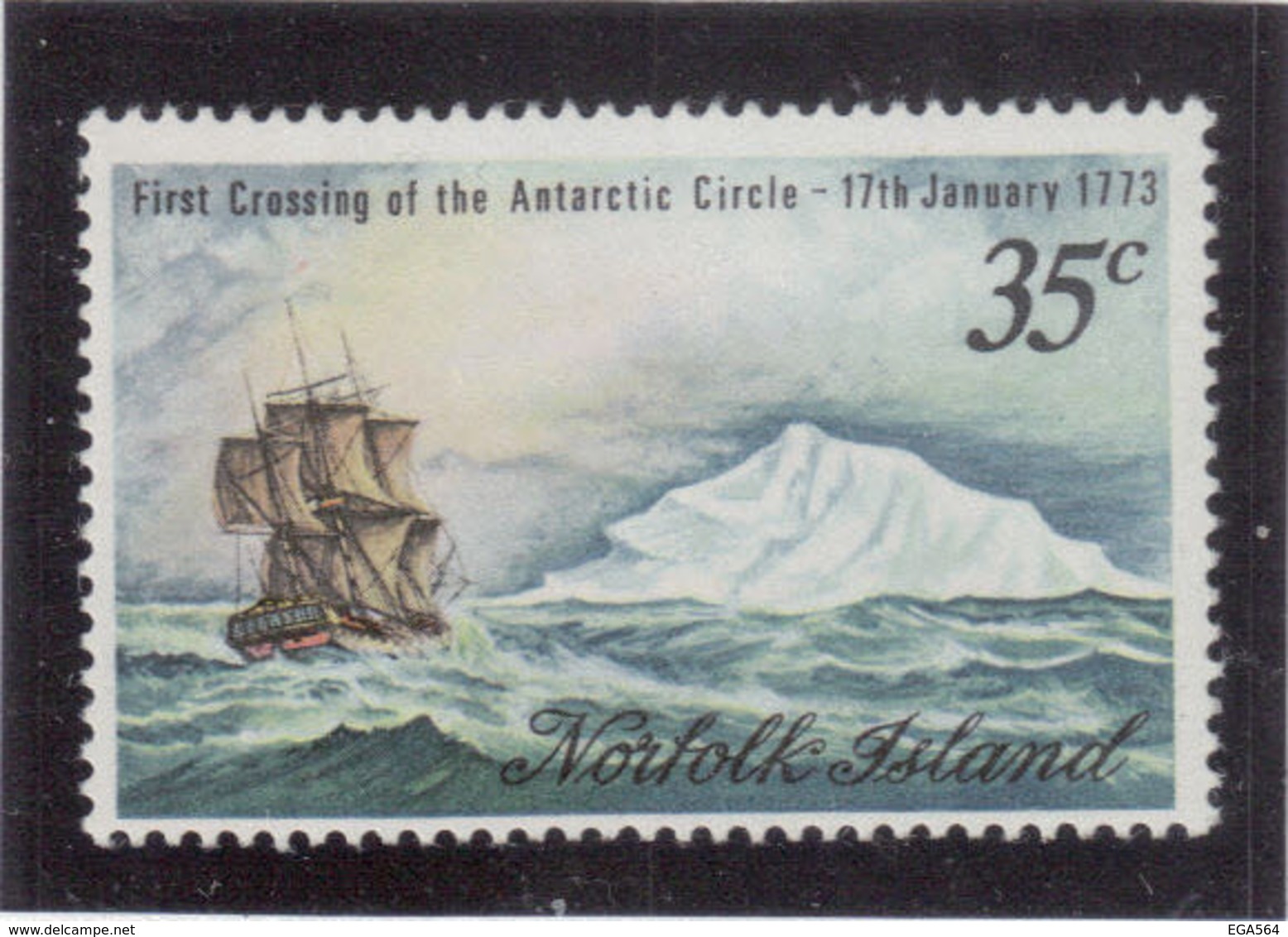 VV5 - NORFOLK ISLAND 131** MNH De 1973 - James COOK Passe Le Cercle Polaire Antarctique Le 17 JANVIER 1773 - - Ile Norfolk