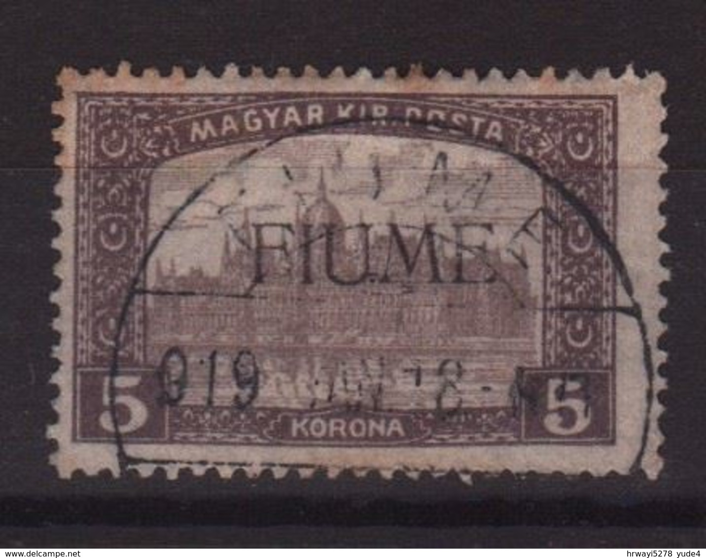 Fiume 1918, Minr 24, Used. Cv 40 Euro - Fiume