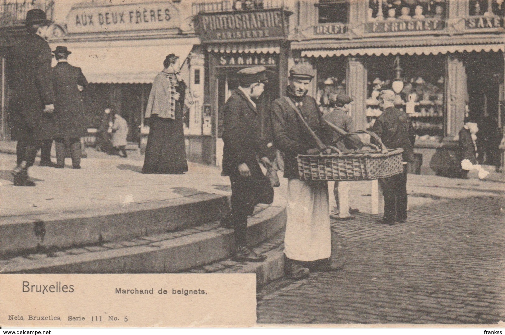 Bruxelles Marchand De Beignets 1902 - Petits Métiers