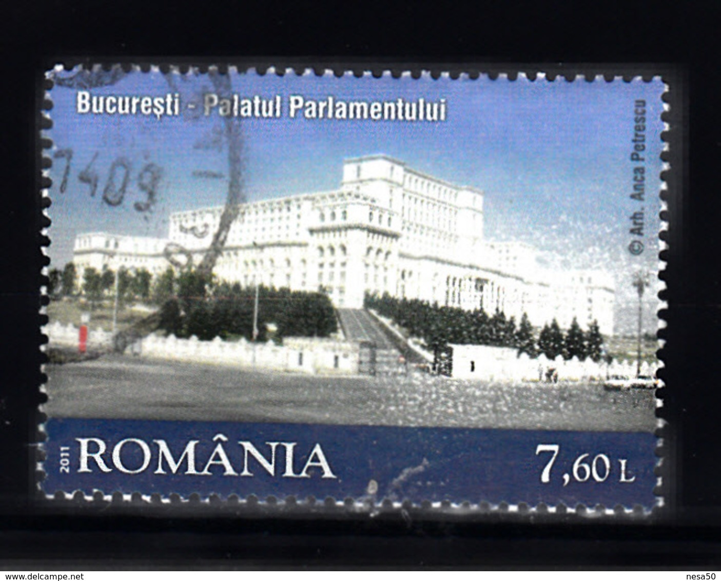 Roemenie 2011 Mi Nr 6521 Parlementsgebouw - Used Stamps