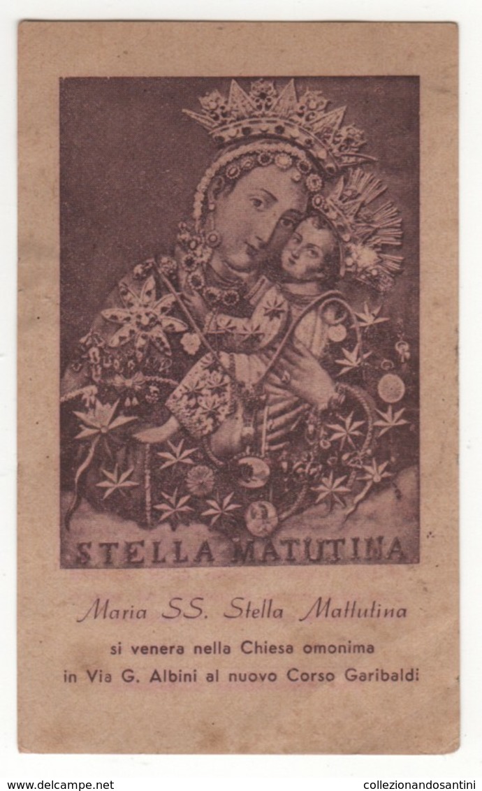 Santino Antico Madonna Stella Mattutina - Religione & Esoterismo