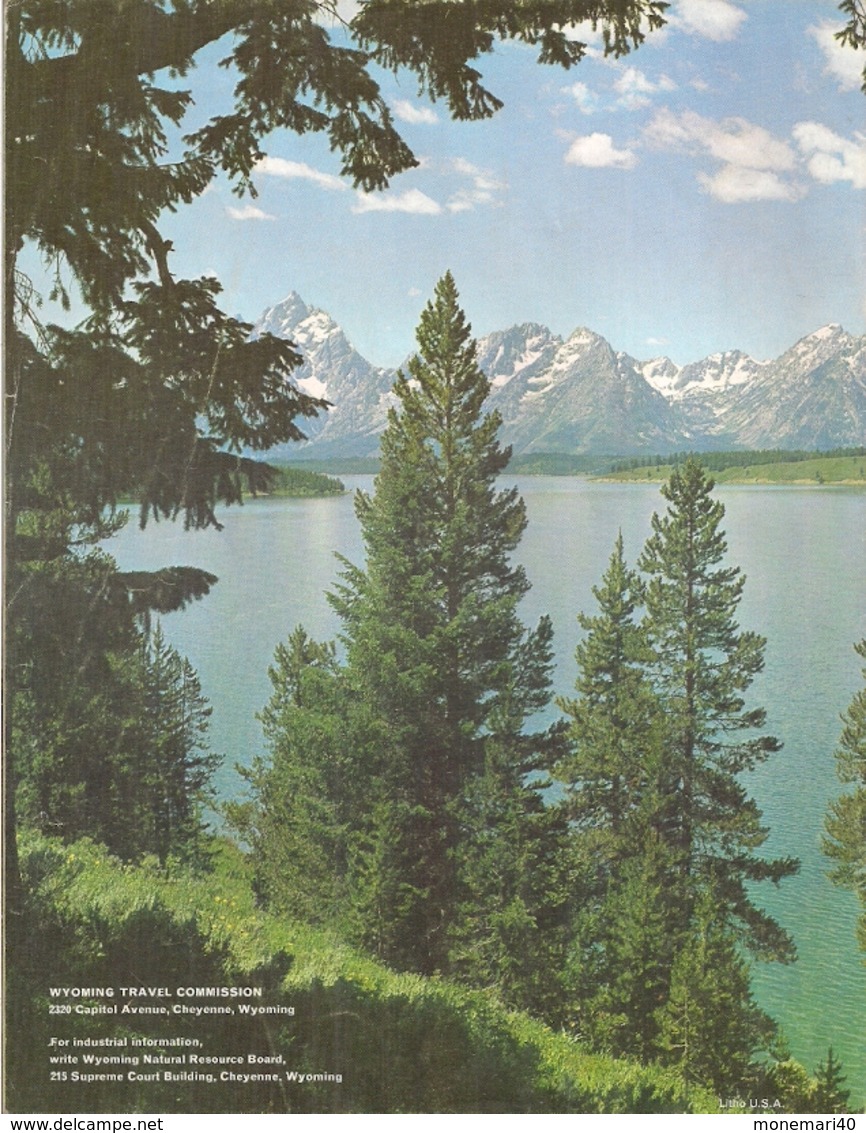 WYOMING (US.A.) - LIVRE (GUIDE TOURISTIQUE) Avec CARTE ROUTIÈRE. - Nordamerika