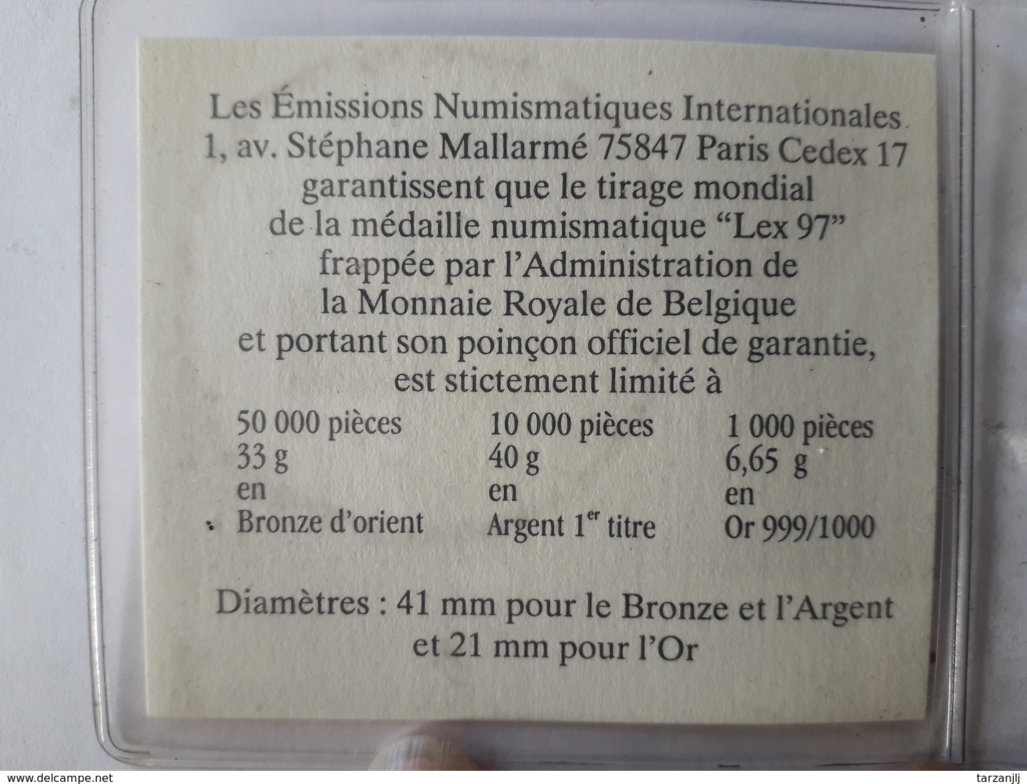 Médaille Assemblée Nationale Élections Législatives 1997 - Autres & Non Classés