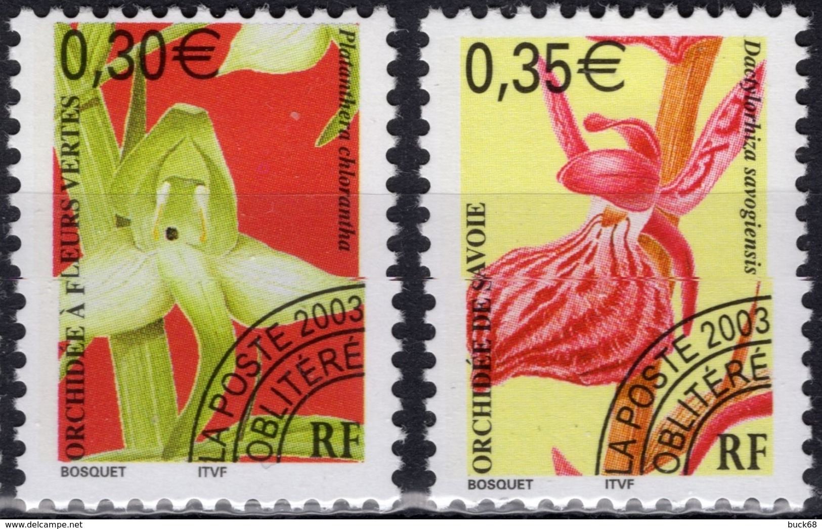 FRANCE Préo 246 Et 247 ** MNH Fleur Sauvage Orchidée Fleurs Vertes Et De Savoie (CV 6 €) - 1989-2008