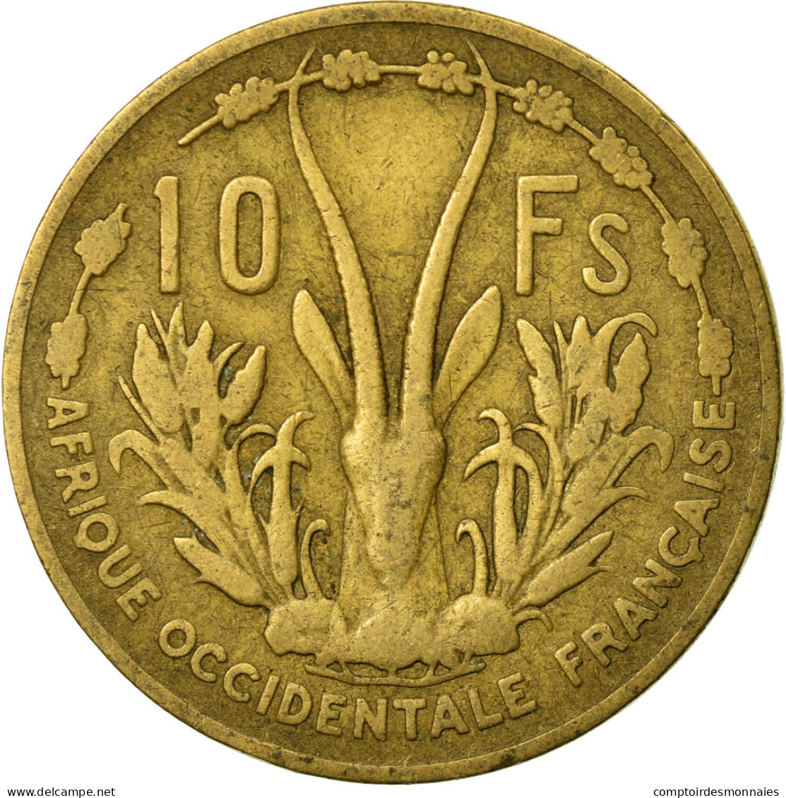 Monnaie, French West Africa, 10 Francs, 1956, TB, Aluminum-Bronze, KM:6 - Autres & Non Classés