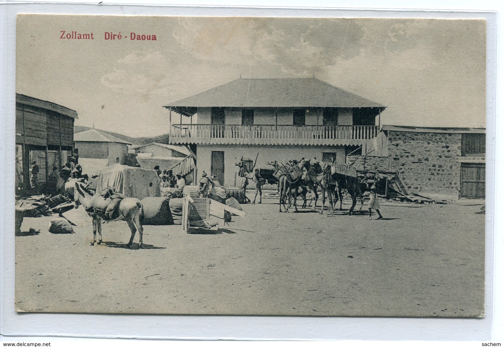 ETHIOPIE DIRE DAOUA DAWA Carte RARE   Caravane Sur Place De La Ville  1910   D02 2019 - Ethiopie