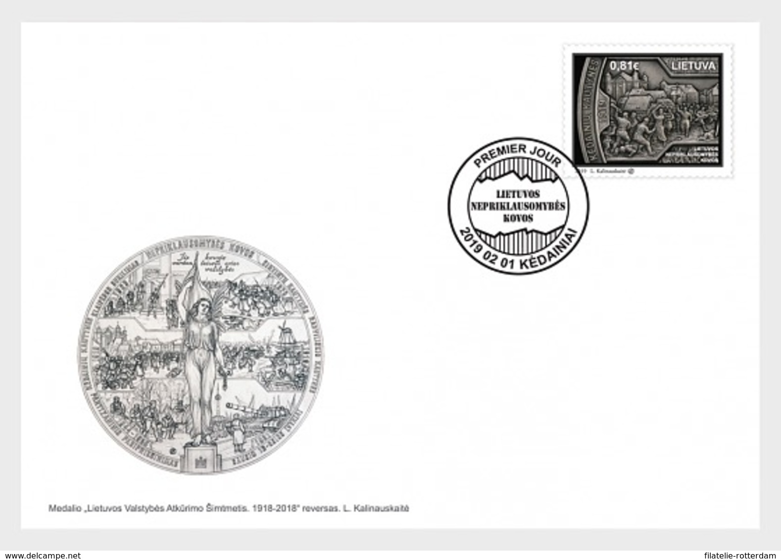 Litouwen / Lithuania - MNH / Postfris - FDC Onafhankelijkheidsstrijd 2019 - Litouwen