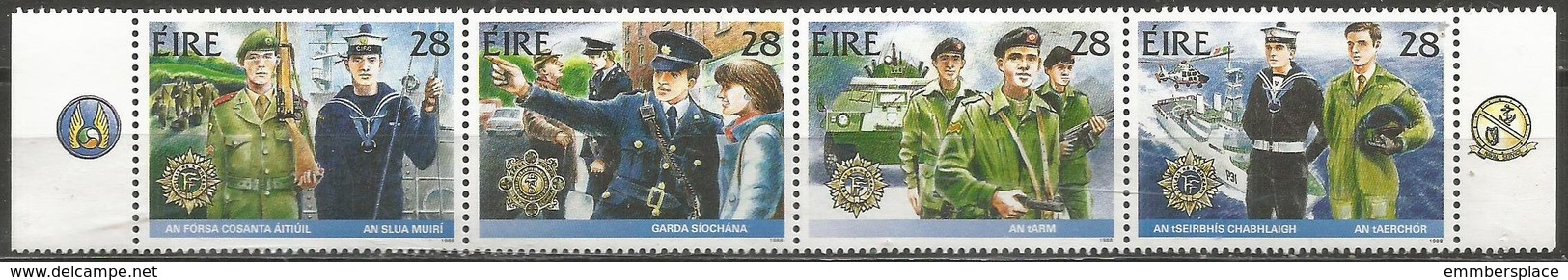 Ireland - 1988 Security Forces Strip MNH **  SG 701-4 - Unused Stamps