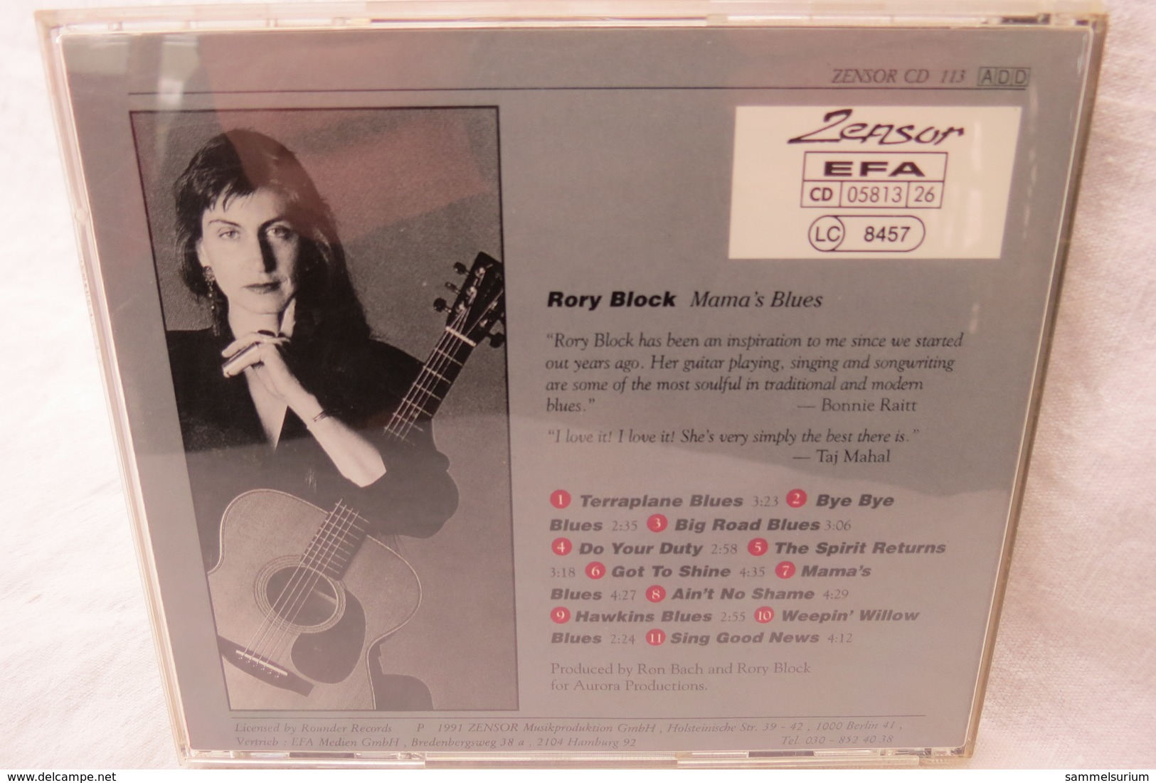 CD "Rory Block" Mama's Blues - Blues