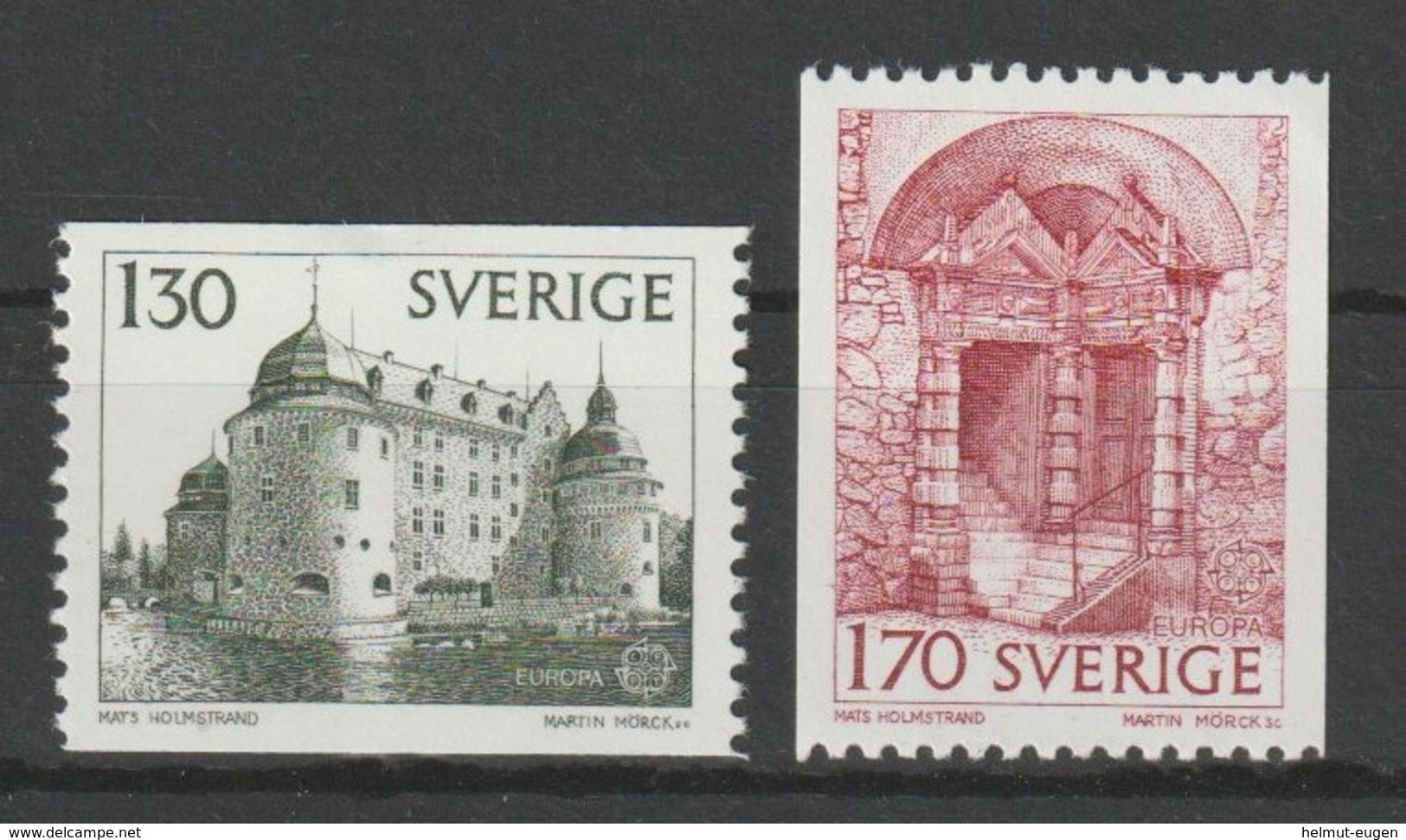 MiNr. 1014 - 1015  Schweden 1978, 11. April. Europa: Baudenkmäler. - Ungebraucht