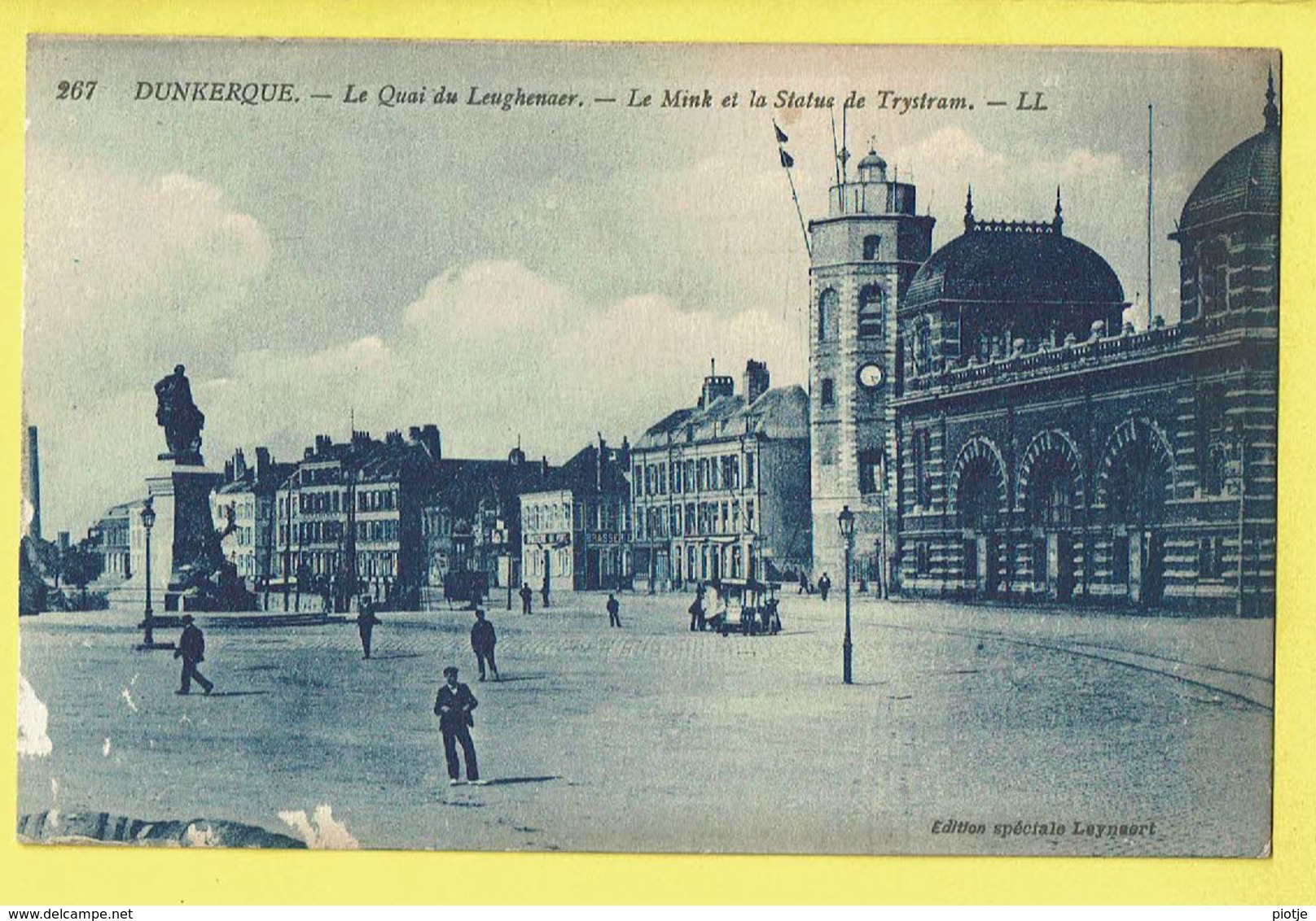 * Dunkerque (Dép 59 - Nord - La France) * (LL, Nr 267) Le Quai Du Leughenaer, Le Mink Et La Statue De Trystram, Rare - Dunkerque