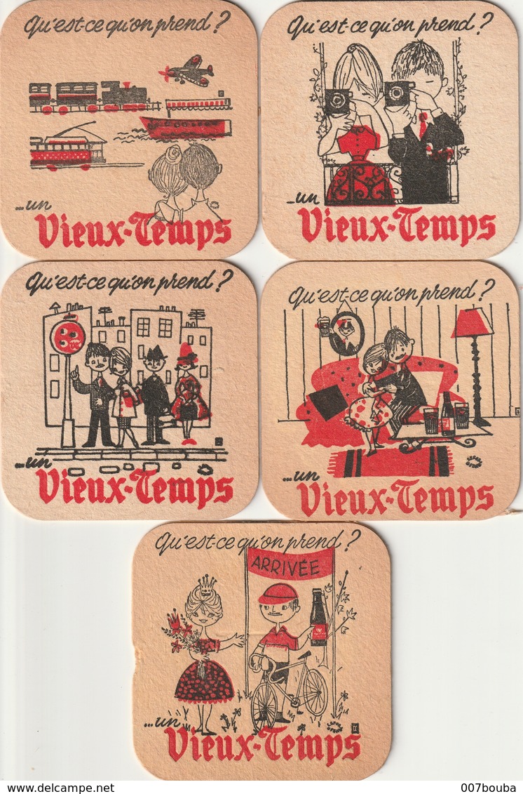 Sous-bocks Vieux-temps - Lot De 5 - Sous-bocks