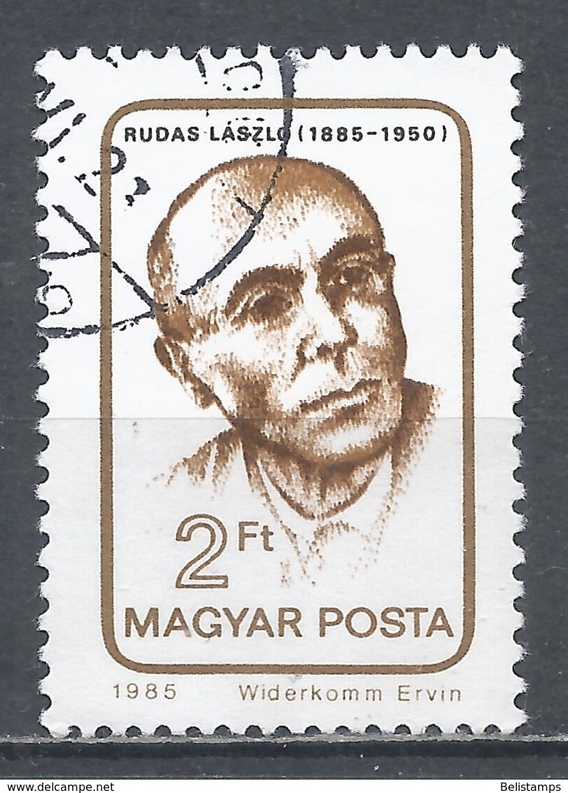 Hungary 1985. Scott #2910 (U) Laszio Rudas (1885-1950), Communist Philosopher  *Complete Issue* - Oblitérés