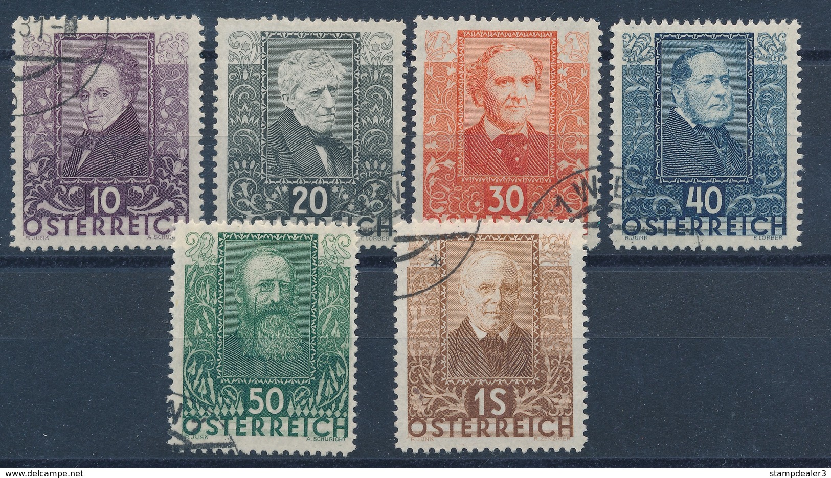 1931 Oesterreich Wohlfahrtserie Nr. 524-529 Used - Ongebruikt