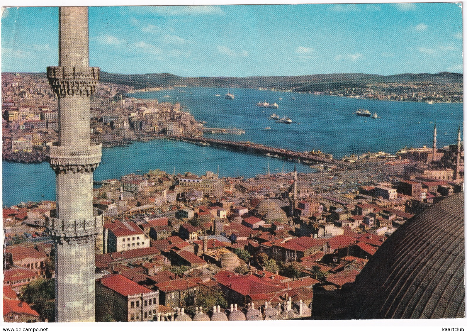 Istanbul - View Of Golden Horn, Galata Bridge And The Bosphorus - (Türkiye) - Turkije