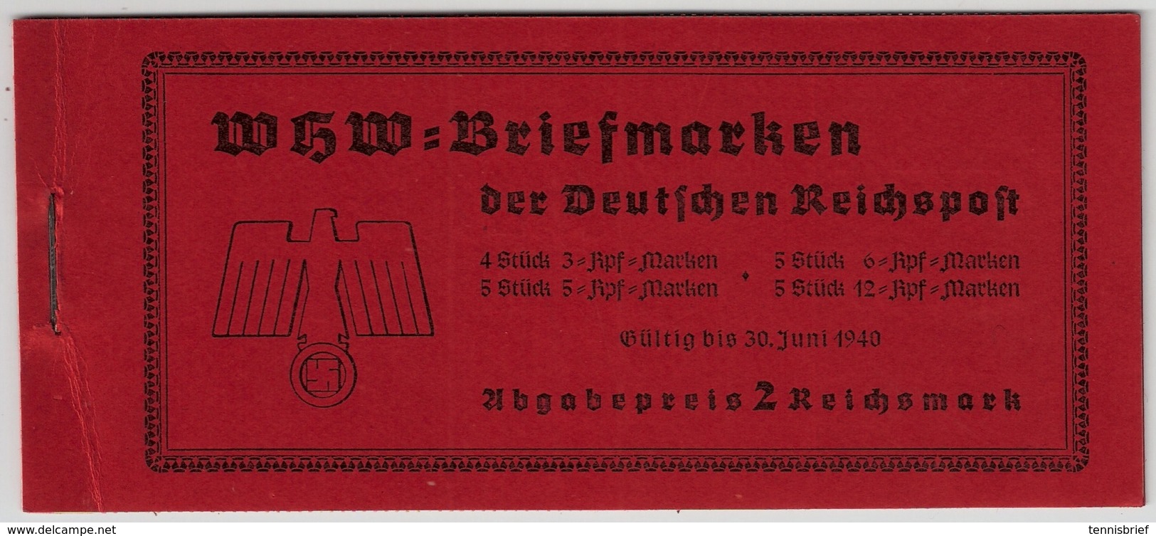 DR ,1939, MH. 46, Mi. 130.-   , #a1933 - Markenheftchen